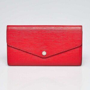 Louis Vuitton Red Epi Leather Sarah NM3 Wallet
